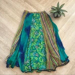 Soft Surroundings Maxi Skirt Boho Festival (M)